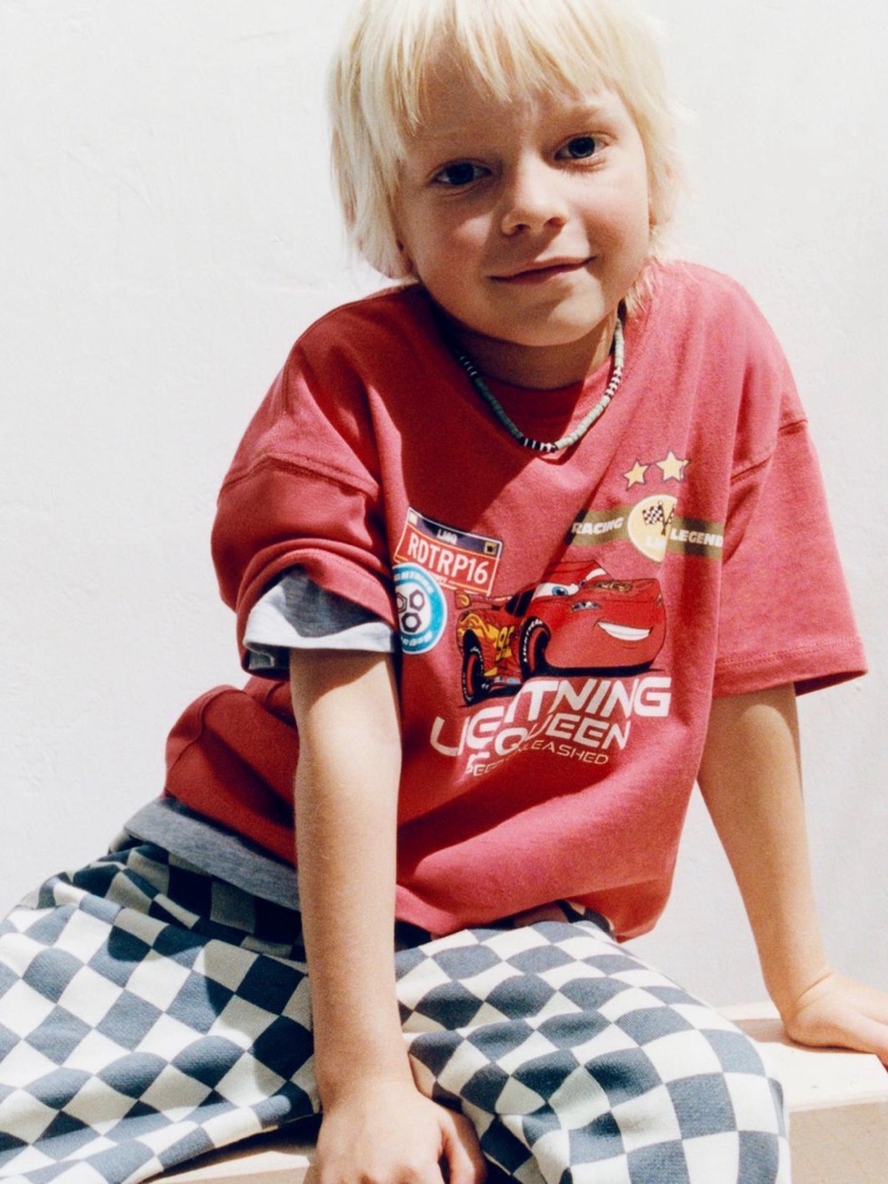 Zara Disney Lightning  McQueen Racing Graphic Tee